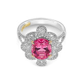 Pink Tourmaline & Diamond Ring - Dracakis Jewellers